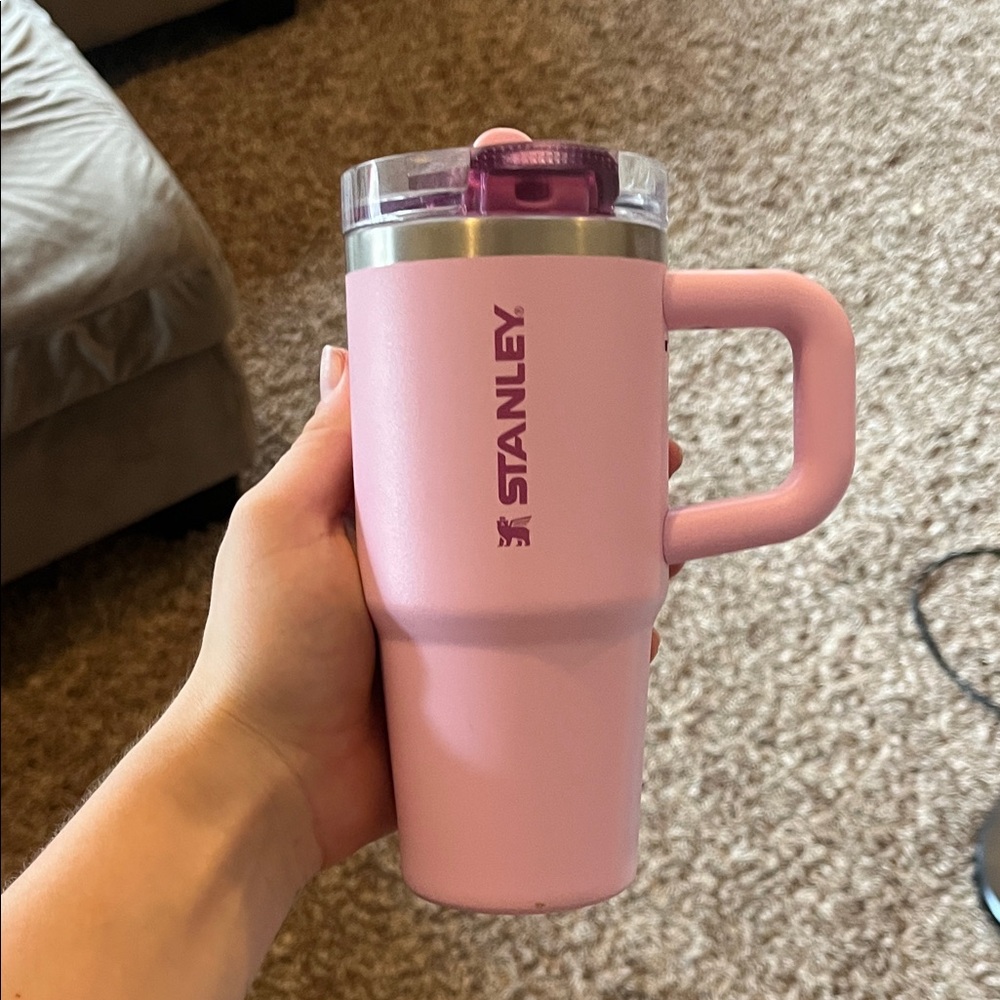Stanley Pink Travel Mug with Handle cherry blossom 14oz